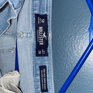 ripped high rise super skinny stretch jeans